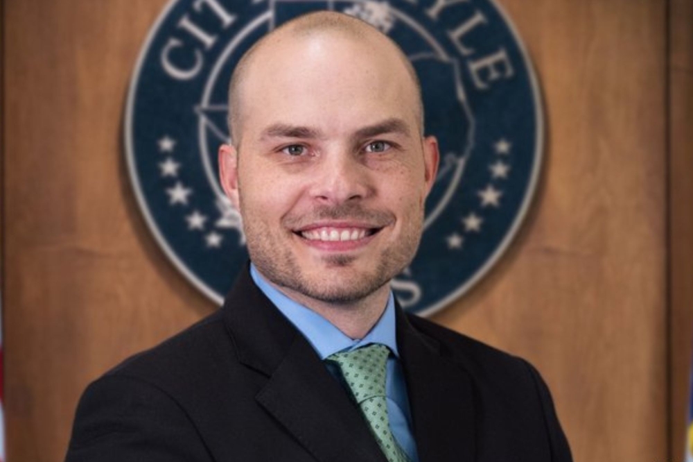 Mayor Travis Mitchell, who joined as District 1 council member in June 2016 and became mayor in November 2017, will have served the longest mayoral tenure in Kyle’s history. (Courtesy city of Kyle)