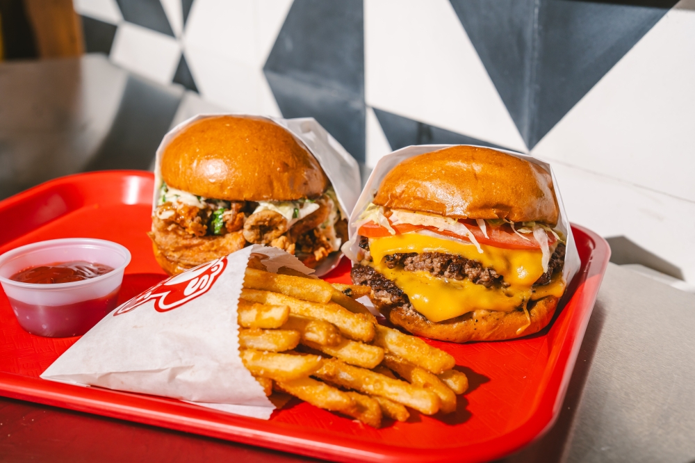 Boo's Burgers offers ground beef from Texas-based 44 Farms, that are made into the restaurant's classic: Boo's OG. (Courtesy Michael Anthony)