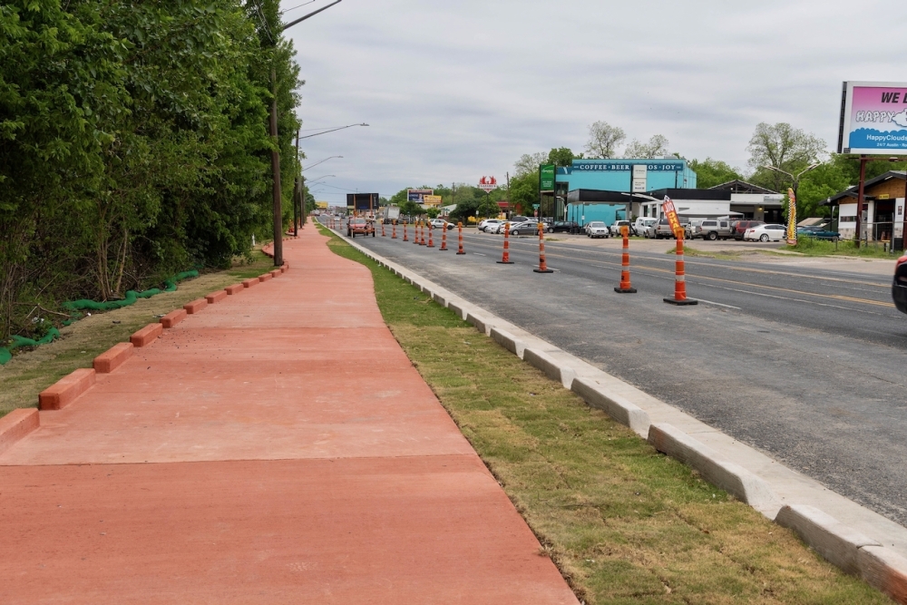 Past bond funds have supported mobility projects like new pathways along Airport Boulevard. (Courtesy city of Austin)