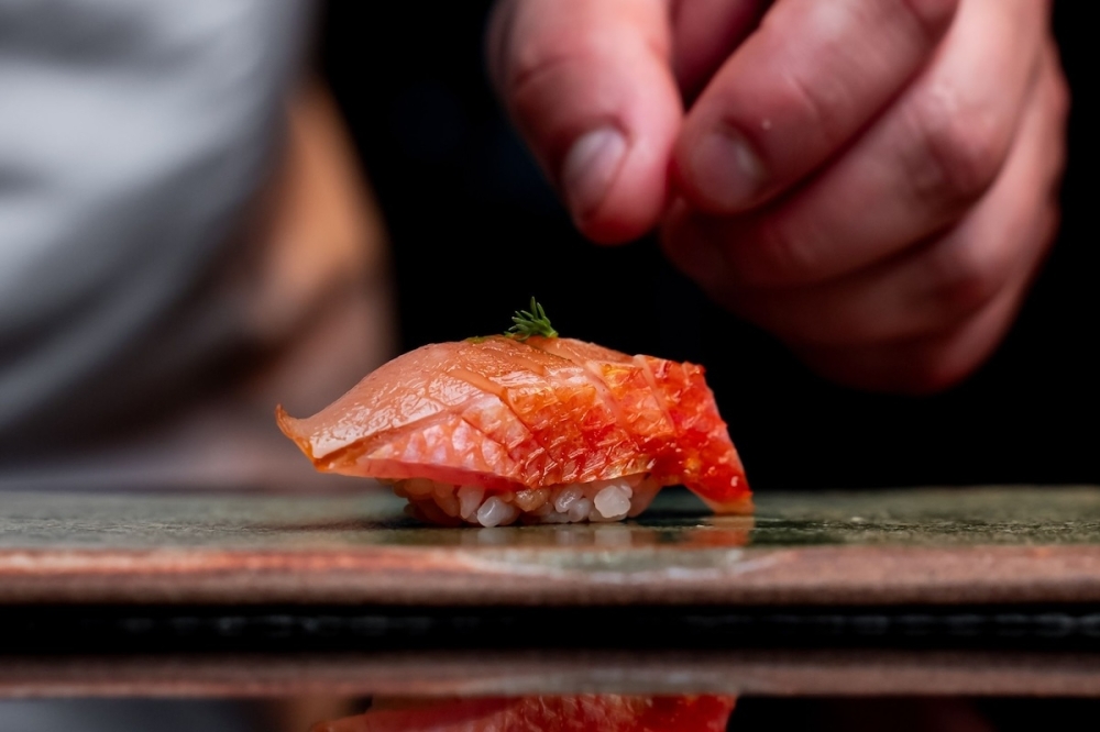 Daily preview dinners featuring sushi and sashimi will take place starting July 23 leading up to the concept's official opening this fall. (Courtesy Konbini)
