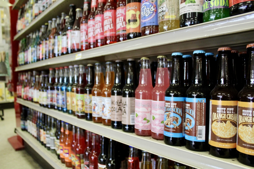 At Community Hardware locals can find hundreds of flavors of sodas. (Jovanna Aguilar/Community Impact)