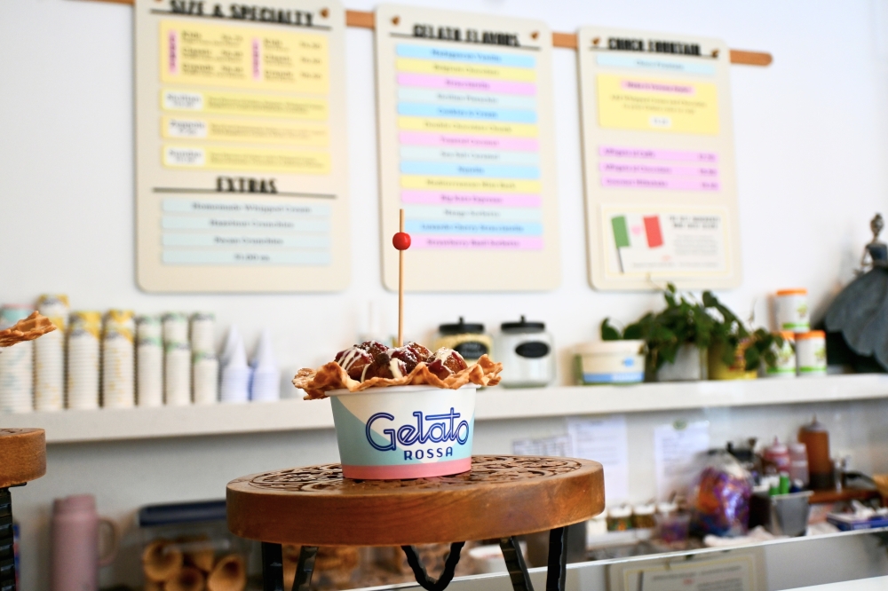 The shop's gelato is made by Carpigiani machines that were imported from Italy. (Roo Moody/Community Impact)