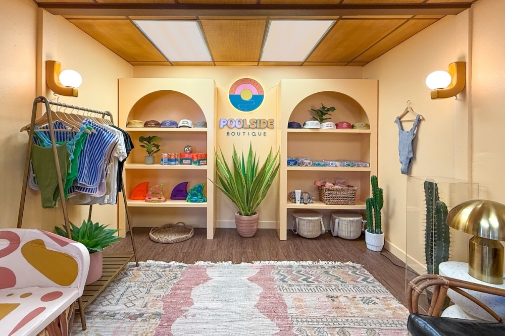The Cowboy Poolside Boutique sells swim apparel, outdoor home goods, pool accessories and gifts. (Courtesy Cowboy Pools)