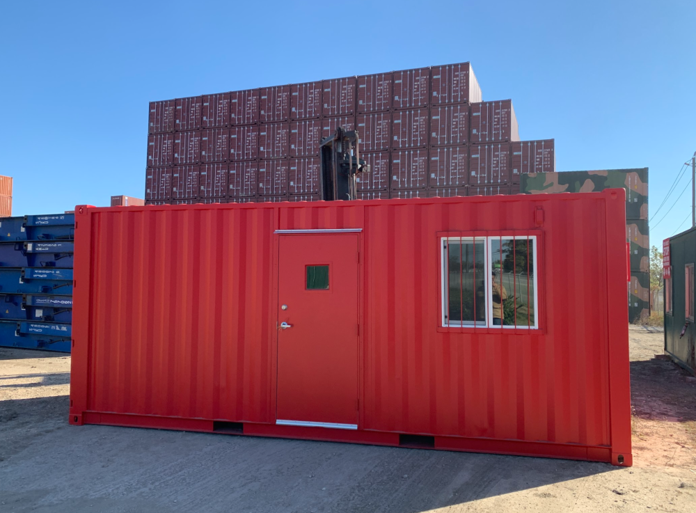 Shipping container in Houston
