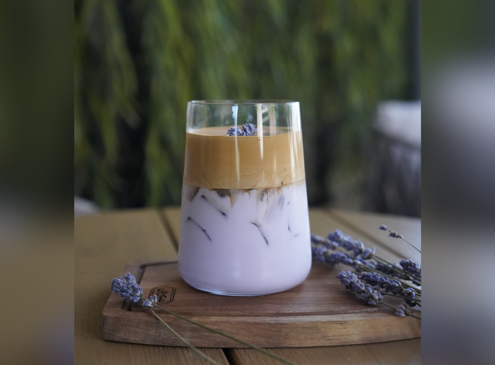 Escape 360 Cafe’s Honey Lavender Latte, a perfect blend of honey, lavender and espresso. (Courtesy Escape 360 Cafe)