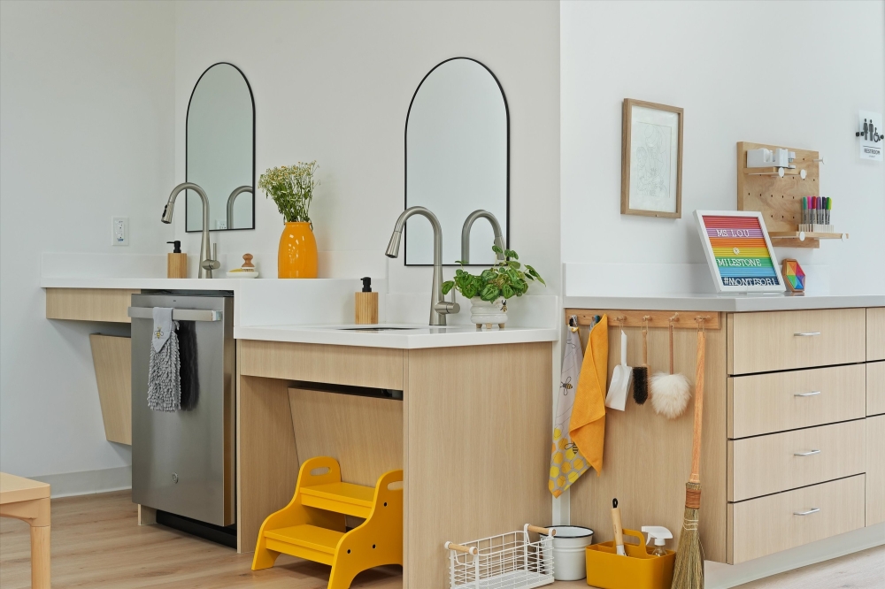 Bathroom in Montessori classroom