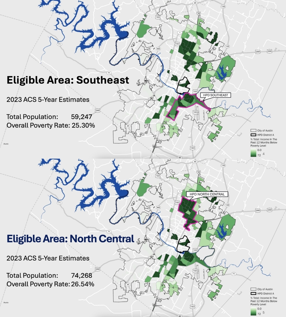 City Council voted to create two new Homestead Preservation Districts in North and South Austin. (Courtesy city of Austin)