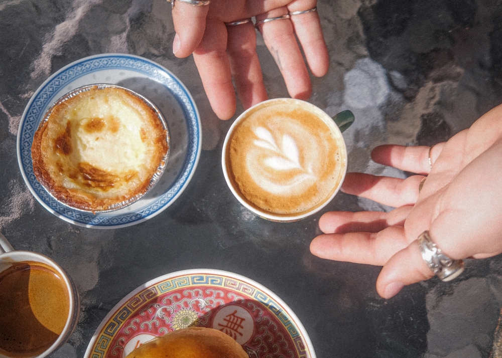 Lau Lau's menu showcases traditional coffee options, specialty drinks highlighting Asian American flavors and pastries. (Courtesy Lau Lau)