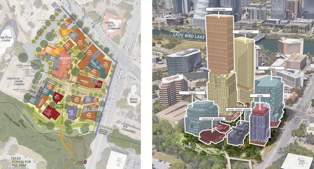 The 500 South Congress PUD will include residences, retail, offices and a hotel. (Courtesy city of Austin)