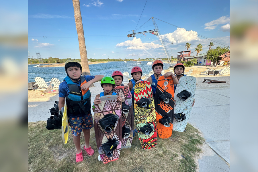 after school wakeboarding session