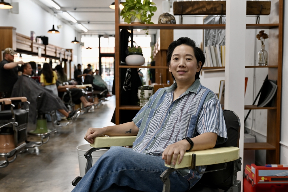 Owner Brandy Chu opened the first Cutthroat Barbers location in 2013 after drawing inspiration from international barber shops. (Roo Moody/Community Impact)