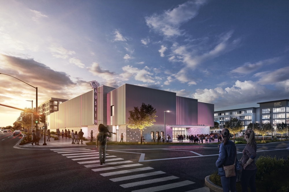 AEG Presents will open a 65,000-square-foot venue with capacity for 4,000 people off Riverside Drive in 2027. (Courtesy Presidium)