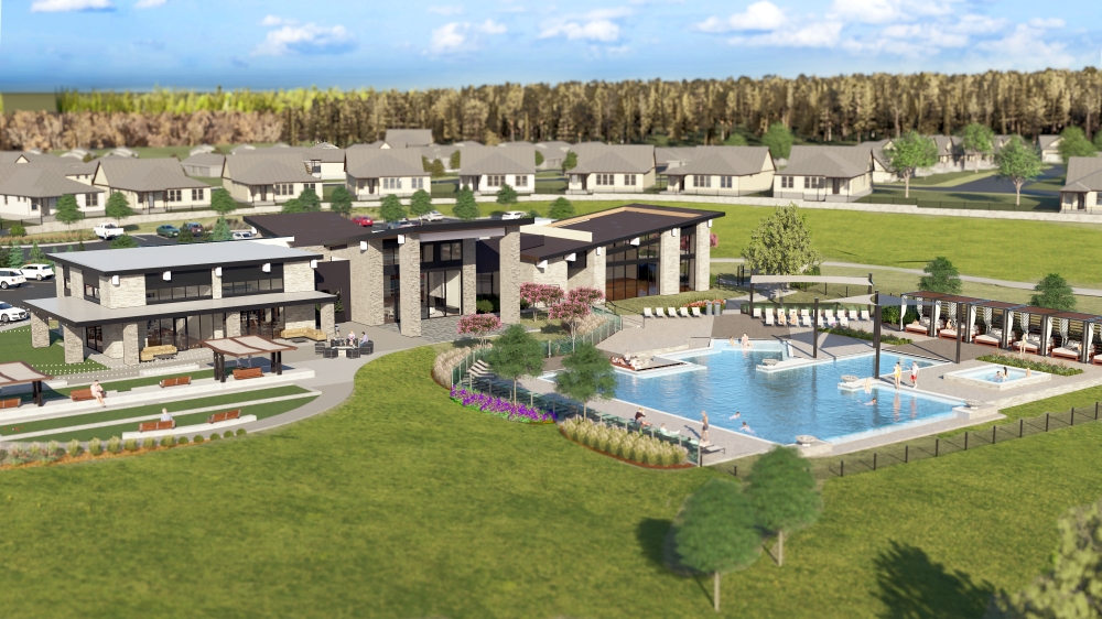 Amenity center at Del Webb community in Austin