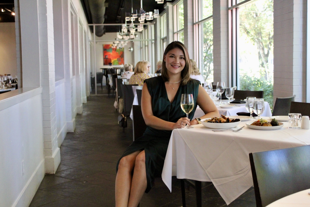Owner Tina Goodson oversees the restaurants office operations. (Jovanna Aguilar/Community Impact)