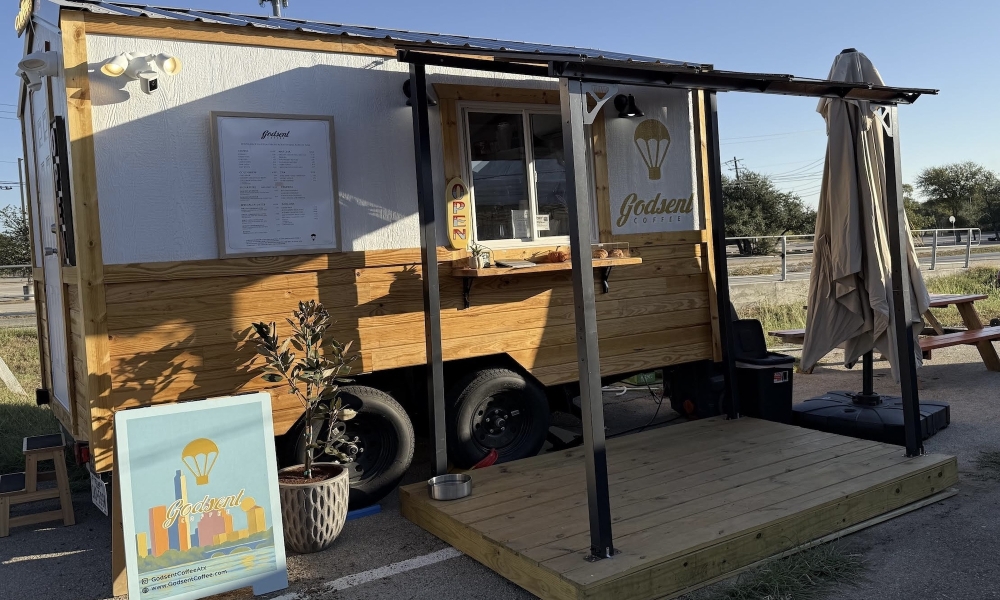 Godsent Coffee is now serving out of its food truck on Anderson Mill Road. (Courtesy Godsent Coffee) 