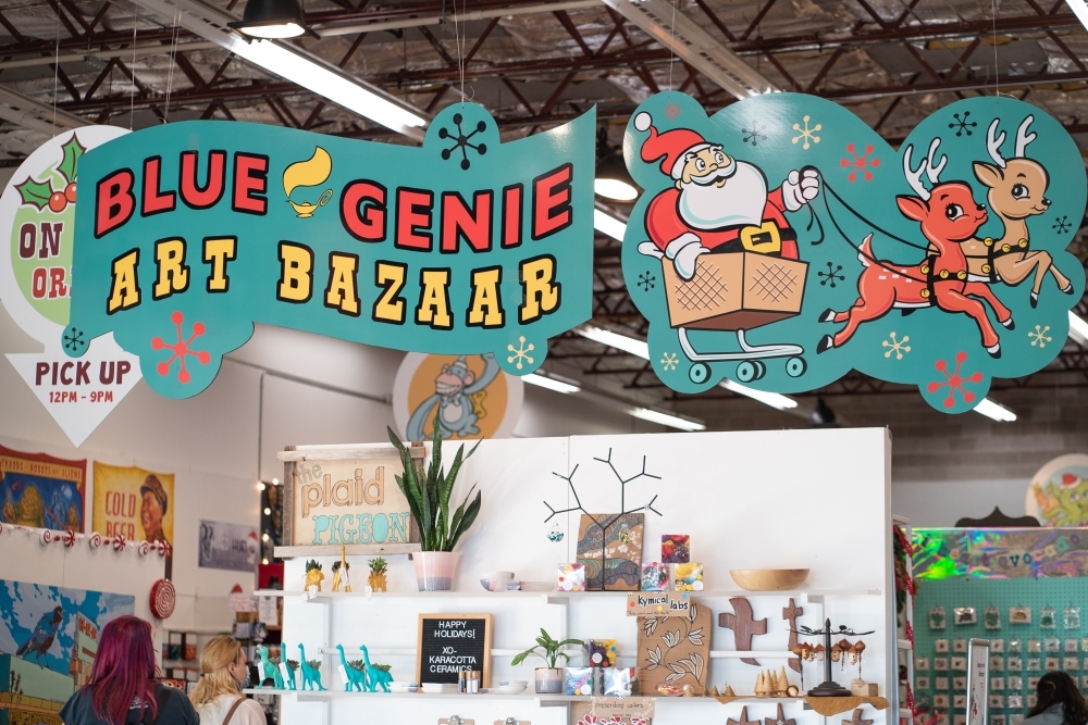 Blue Genie Art Bazaar will be open Nov. 14-Dec. 24. (Blue Genie Art Bazaar)
