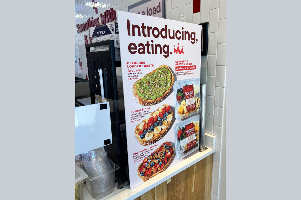 Smoothie King avocado toast photo