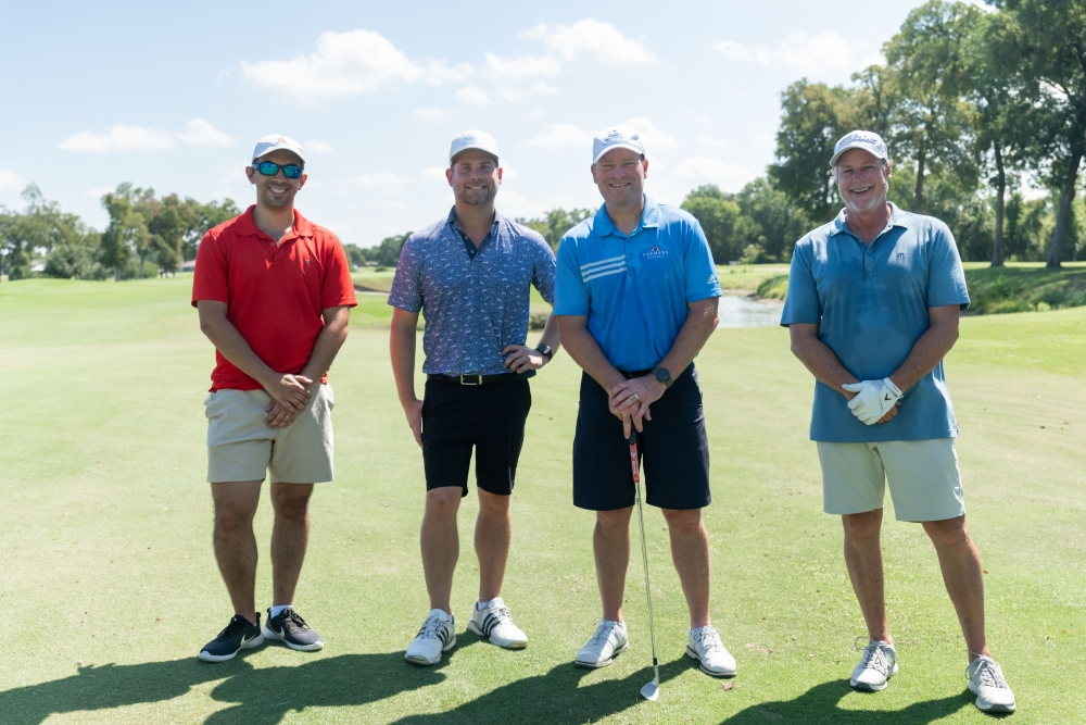 Pavillion Bank team on golf course