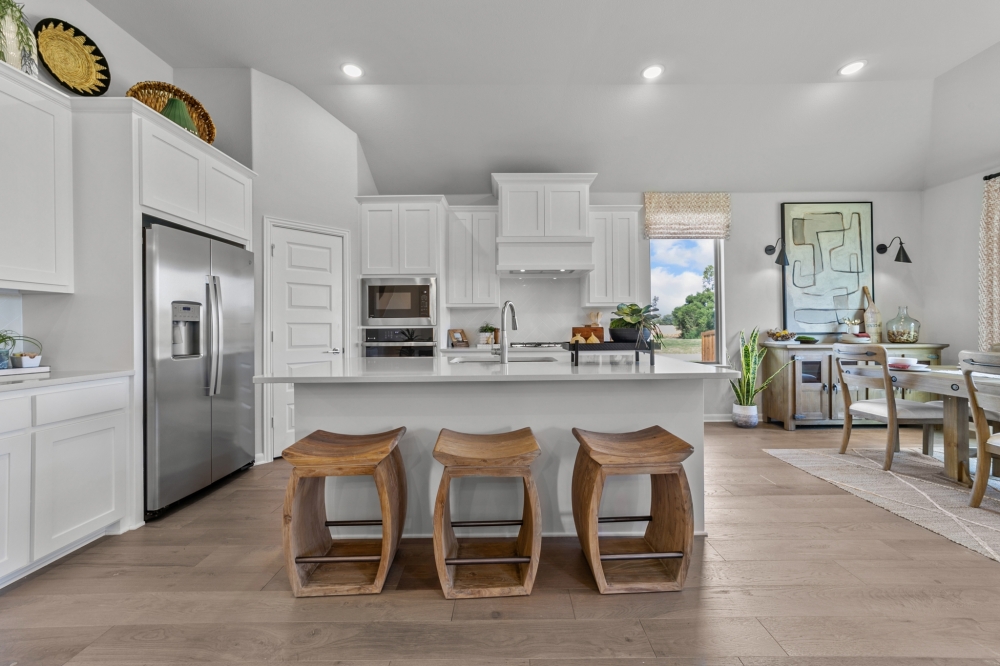 Kitchen in new home for sale by UNT
