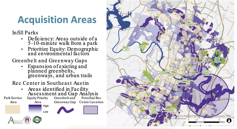 Austin's 2026 bond package could fund land acquisition for new park spaces citywide. (Courtesy city of Austin)