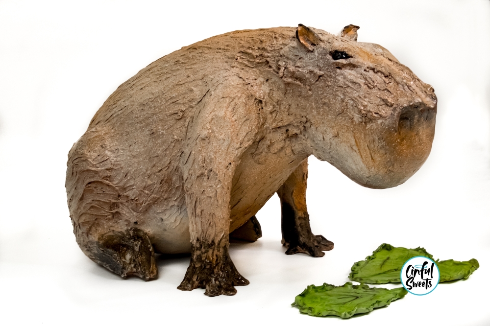 Owner Cinthya Romriell said her favorite breakable she's made since opening the chocolate shop was a capybara. (Courtesy Cinful Sweets)