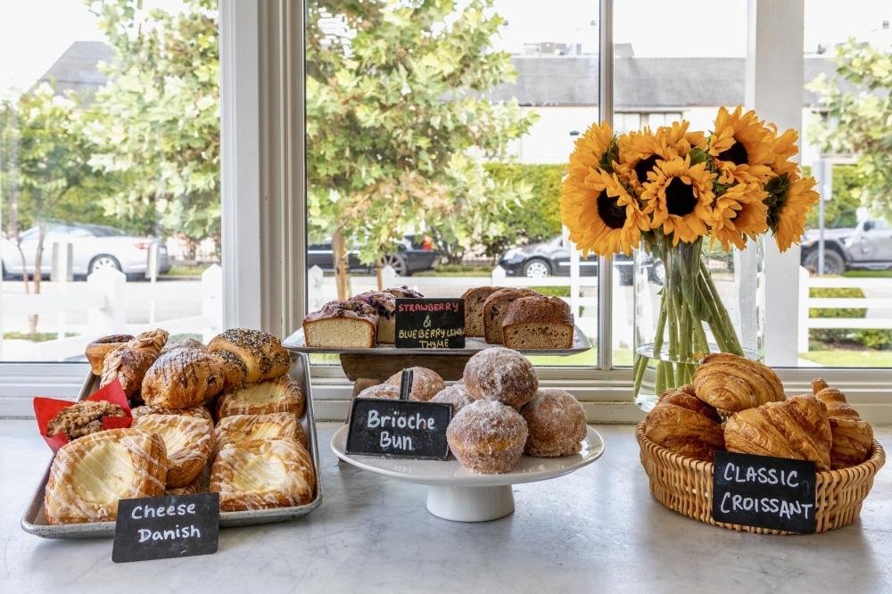 The store sells fresh bakery items, including classic croissants, danishes, bread and muffins. (Courtesy Tiny's Milk & Cookies)