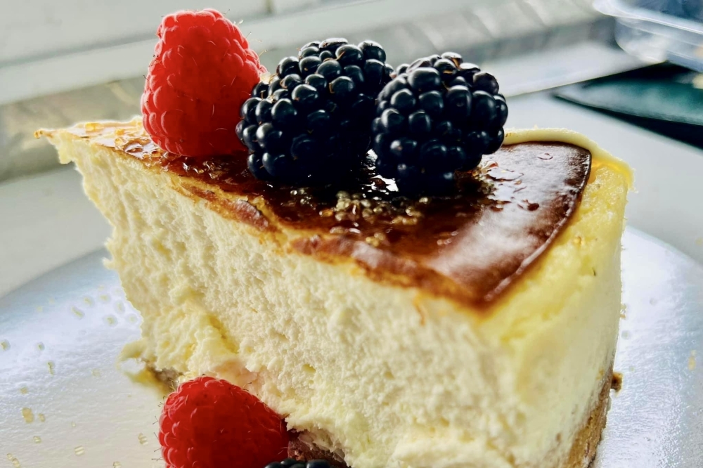 Welcome to the Oscar's offers a variety of desserts including creme brulee cheesecake ($7.95). (Courtesy Welcome to the Oscar's)