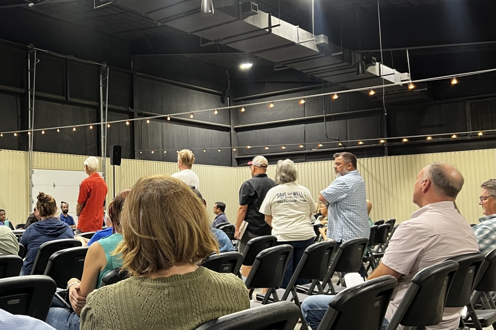 Some residents and members of the Save Barton Creek Association spoke out against the facility on Oct. 6. (Karoline Pfeil/Community Impact)