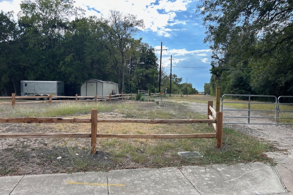 The Shadywood Neighborhood Park site is accessible off Shadywood Drive in South Austin. (Lindsee Sanchez/Community Impact)