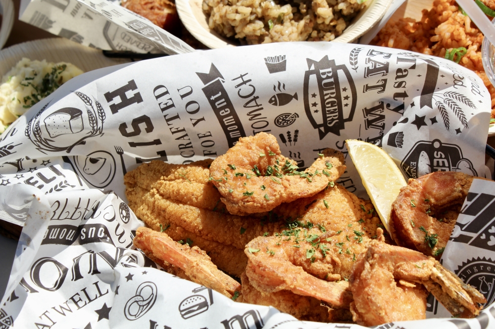 The shrimp basket is a favorite at Pivot Kitchen. (Jovanna Aguilar/Community Impact)
