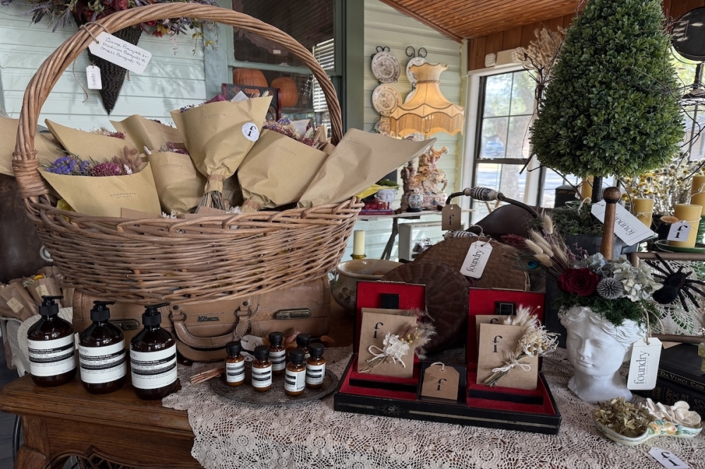 Foundry Hill Country opened on Oct. 2, offering vintage goods and a keepsake restoration service. (Andrew Creelman/Community Impact)