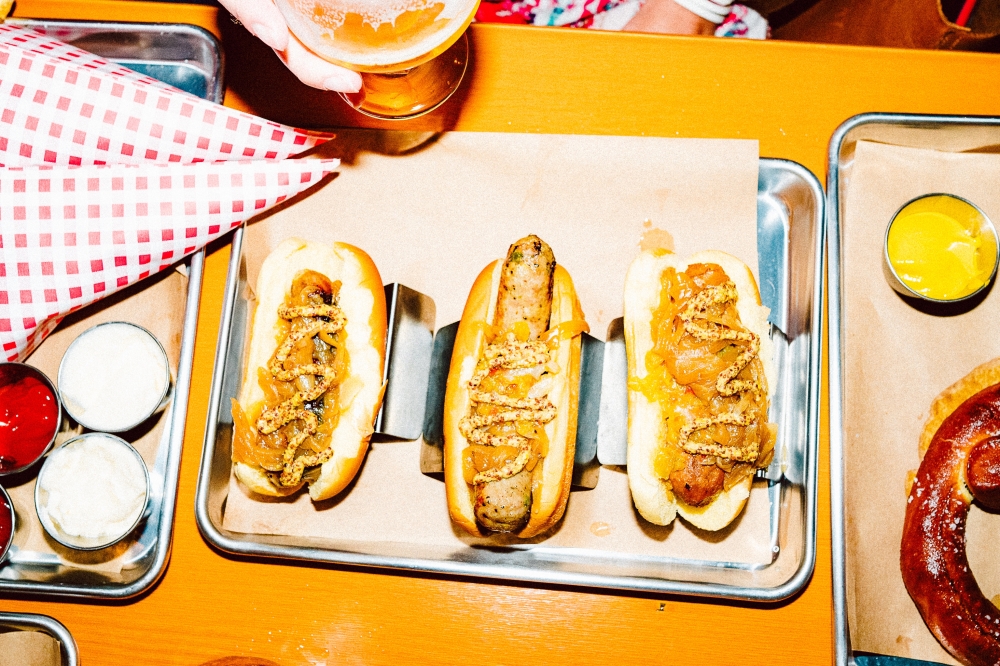 Koko’s Bavarian Beer Hall is now open off South Lamar, serving wings, mozzarella sticks, whitefish dip, Bavarian pretzels, Belgian-style fries and more. (Courtesy Mackenzie Smith Kelley)
