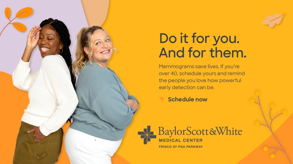 Baylor Scott & White mammogram ad