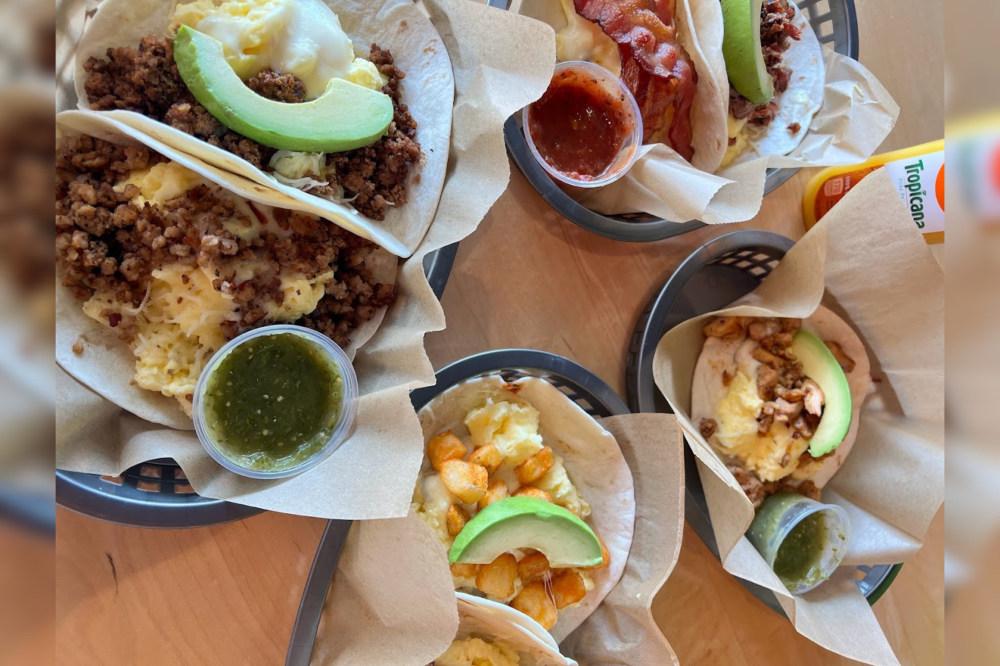 Crush taco breakfast tacos