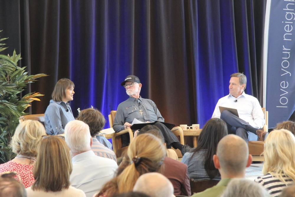 MLF Founder and CEO Alan Graham joined a panel discussion about living in the village and positive resident outcomes. (Ben Thompson/Community Impact)