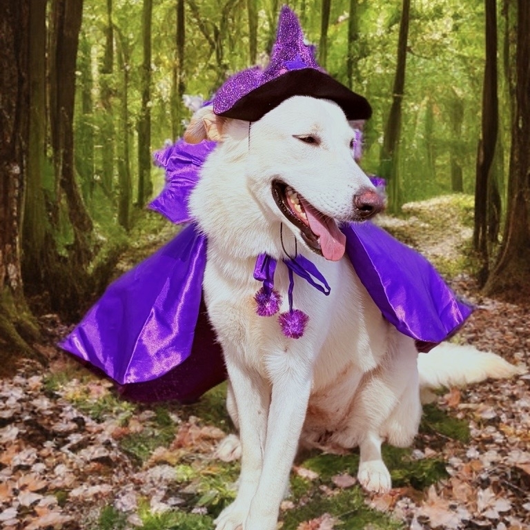 Whisper is a Labrador and Great Pyrenees mix who is a gentle friend with children, loves to play with other dogs and enjoys dressing up. (Courtesy Bastrop County Animal Services)