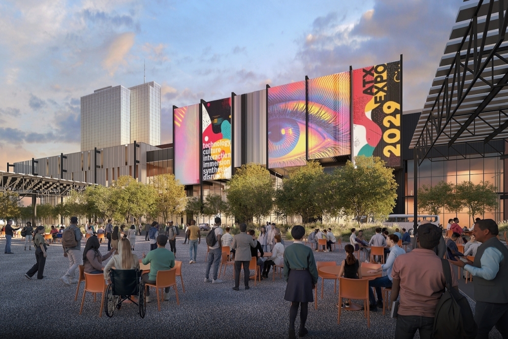 The new convention center complex will feature new public areas like plazas and green space. (Courtesy Austin Convention Center Department and LMN/Page)
