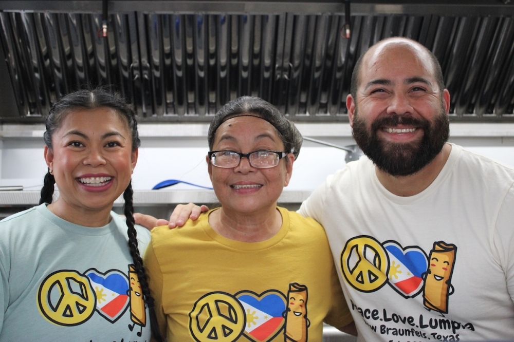 Peace.Love.Lumpia is co-owned by Jennifer Salas plus Joan and Daniel Guerrero. (Andrew Creelman/Community Impact)