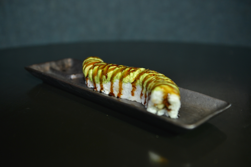 Taro Japanese Restaurant’s signature dragon roll in Houston. (Taro Japanese Restaurant)