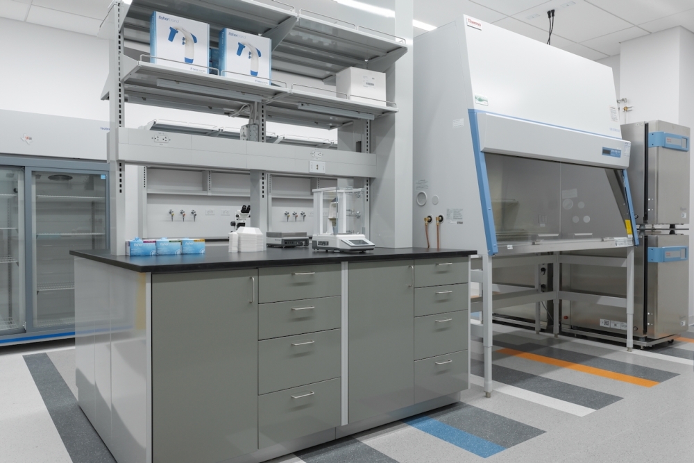 The modular UT Innovation Labs features 33 benches with a variety of 'top-of-the-line' equipment and office spaces, according to the university. (Courtesy Discovery to Impact at The University of Texas at Austin)