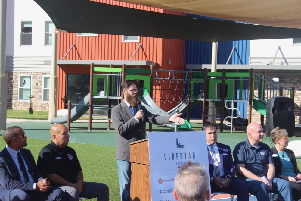 Austin Community Development Officer Jamey May said 13,000 affordable housing units are now in development around Austin. (Ben Thompson/Community Impact)