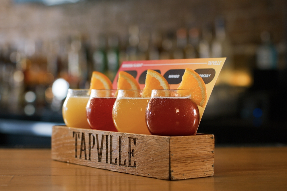 Tapville Social's menu features cocktail, coffee and margarita flights, appetizers and more. (Courtesy Tapville Social)