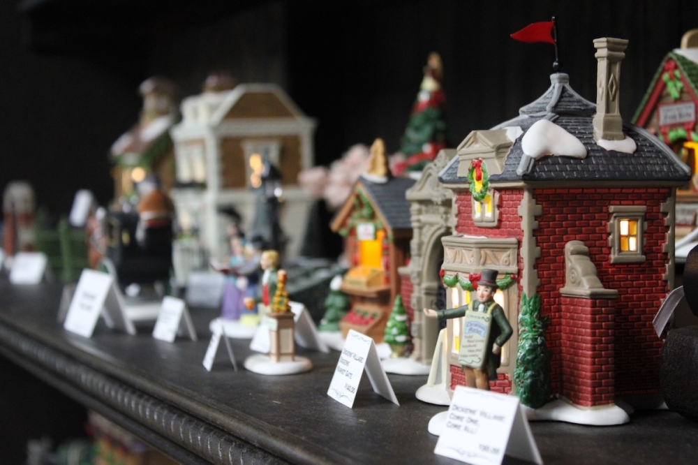 Yeager said his shop stands out because of his extensive collection of Christmas village displays. (Andrew Creelman/Community Impact)