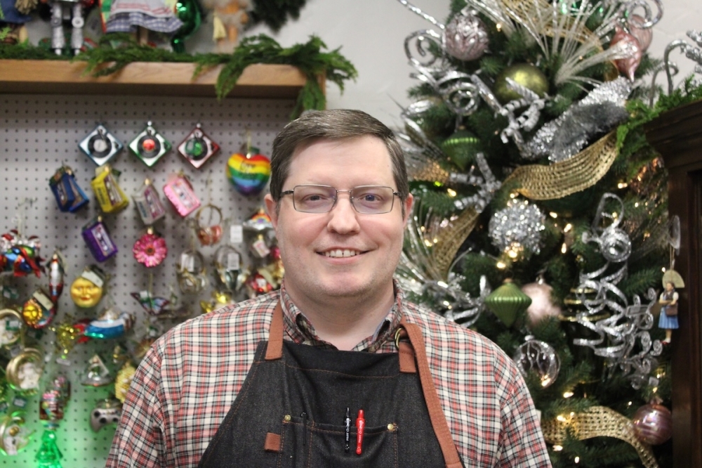 Santa's Sleigh owner Dean Yeager said he opened his shop in July 2024 after leaving the corporate world. (Andrew Creelman/Community Impact)