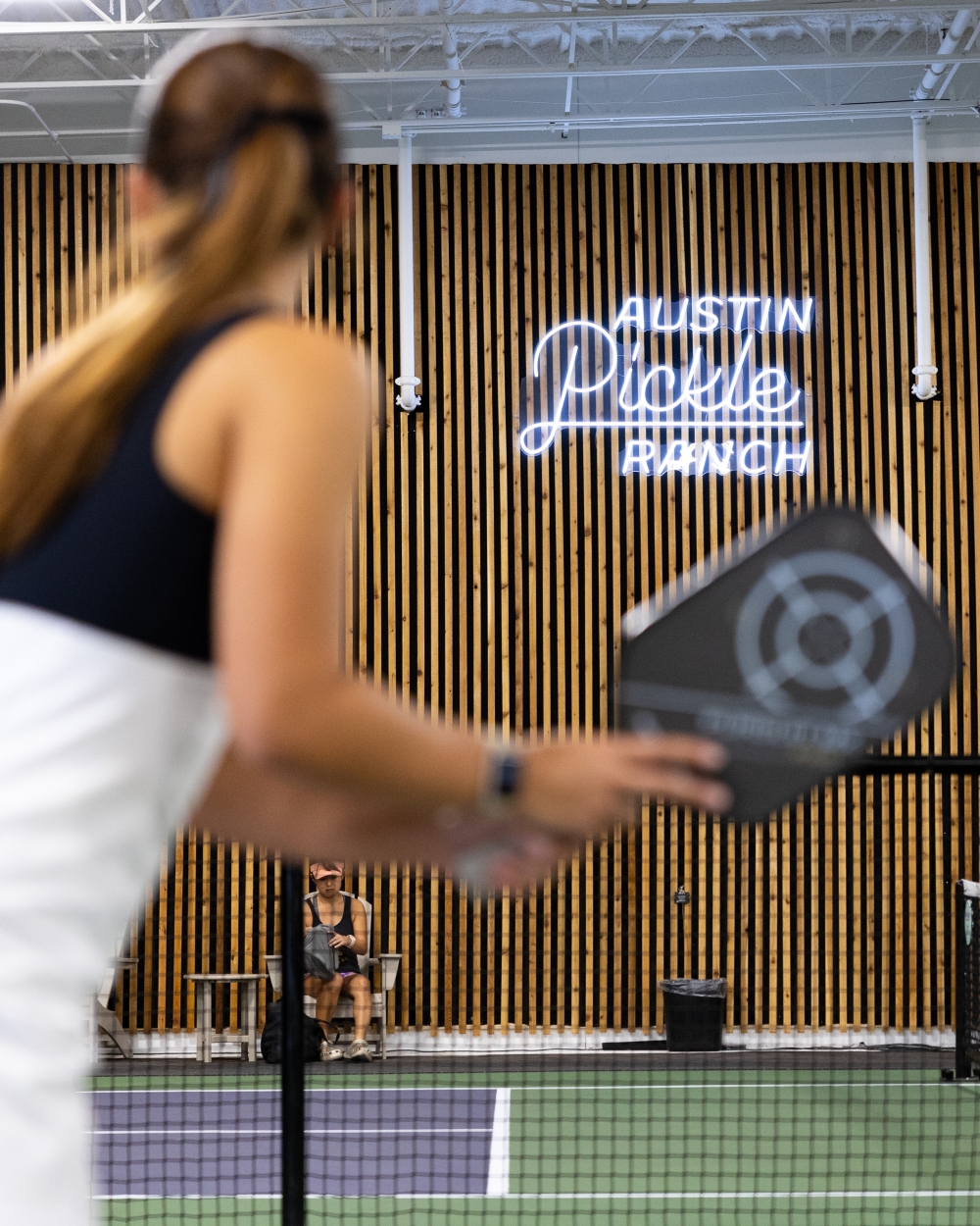 Austin Pickle Ranch will host a Pickleball & Peppermint Party where attendees will enjoy a hot cocoa bar, a toy donation drive and more alongside pickleball. (Courtesy Austin Pickle Ranch)