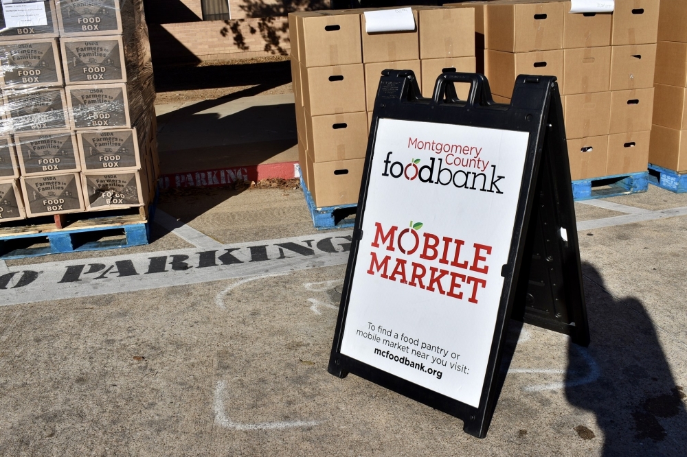 The Mobile Markets are drive-thru distributions set up in areas of high need. (Courtesy Montgomery Food Bank)