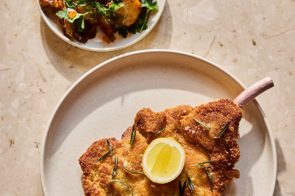 The Pork Schnitzel is a beloved staple at the restaurant and is currently available for 6. (Courtesy Carpenters Hall)
