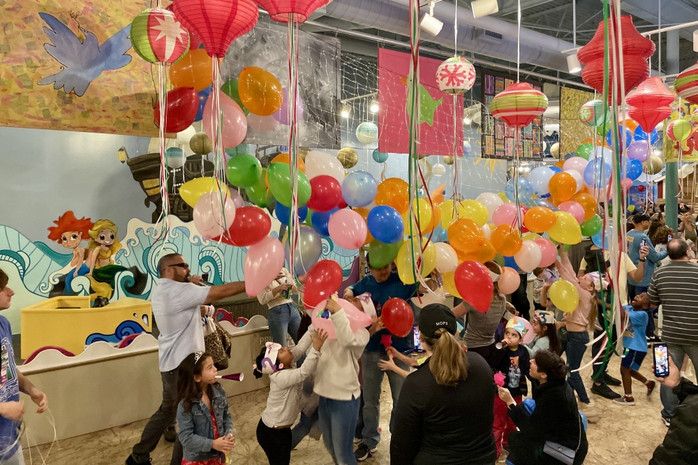 Ring in the New Year with a balloon drop extravaganza at The Woodlands Children's Museum. (Courtesy The Woodlands Children's Museum)