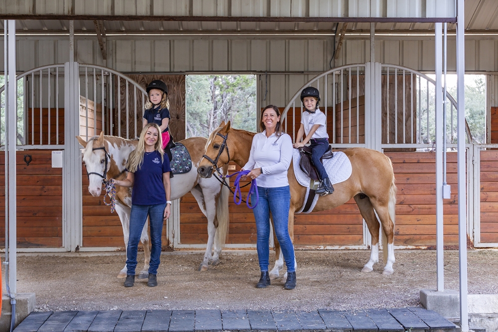The business was founded by April Thompson and Sarah Doney. (Courtesy Firefly Equestrian)