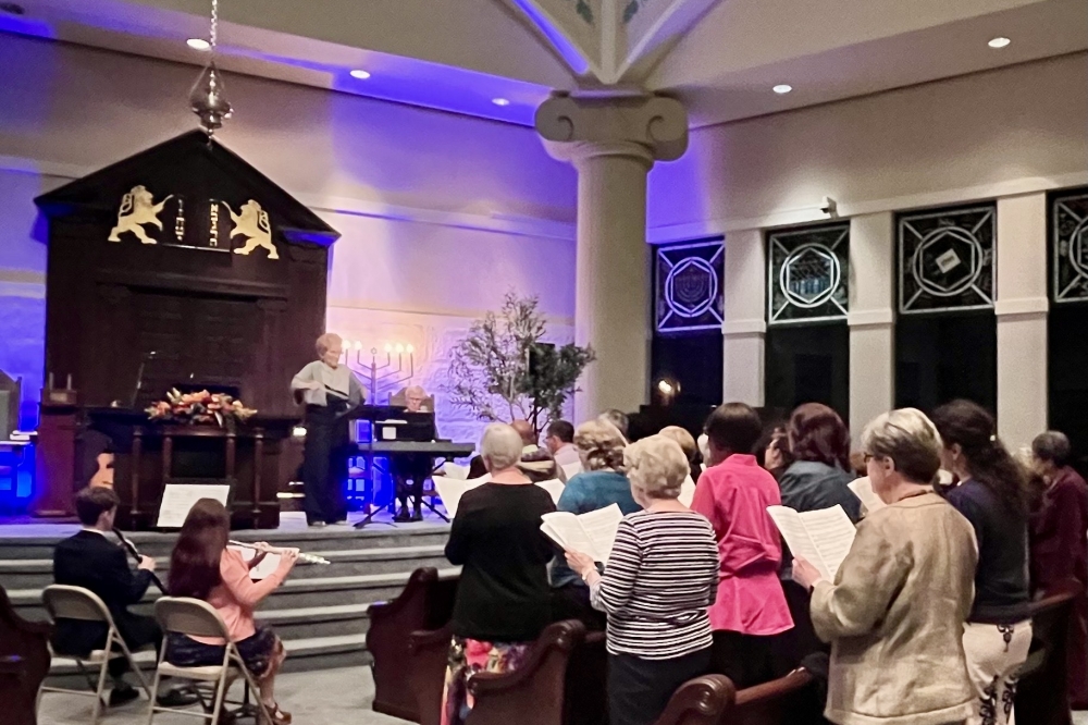 The Spring Interfaith Thanksgiving service took place at the Congregation Jewish Community North in 2024. (Courtesy Spring Interfaith)